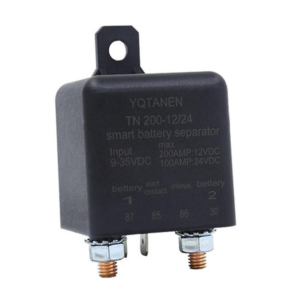 YQTANEN Small Volume Wide Voltage Dual Battery Isolator, Current: 200A