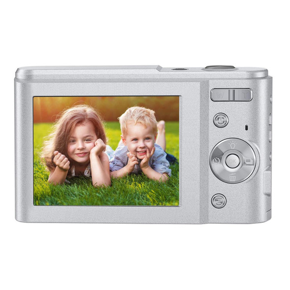 DC311 2.4 inch 36MP 16X Zoom 2.7K Full HD Digital Camera Children Card Camera, US Plug(Silver)