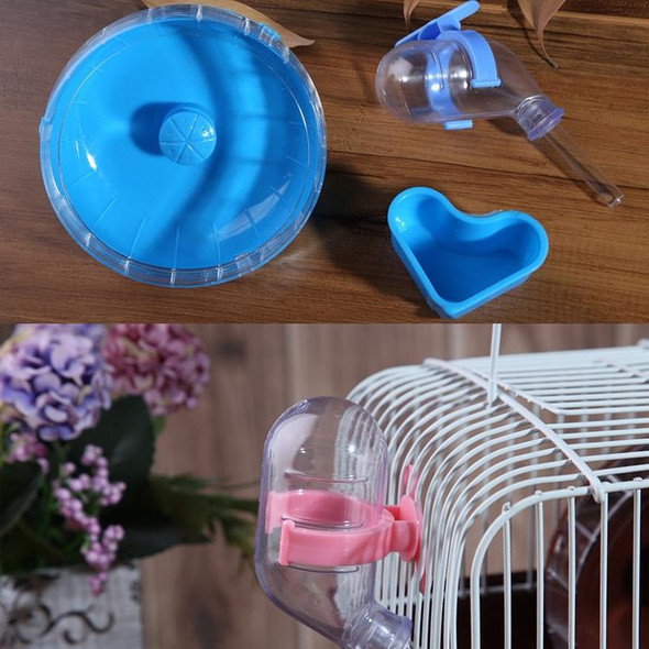 2 PCS Hamster Cage Portable Take-Out Cage Hamster Golden Bear Supplies(Pink)