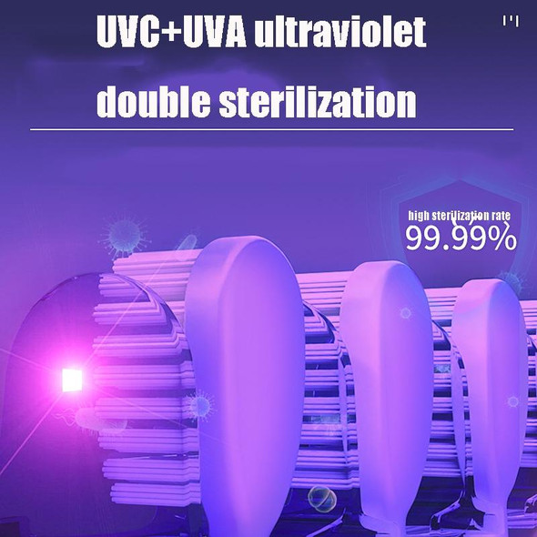 YZZ-XX01 Intelligent Sensor Toothbrush Sterilizer Automatically Turns On UVC Ultraviolet Sterilization Toothbrush Sterilization Box(White)