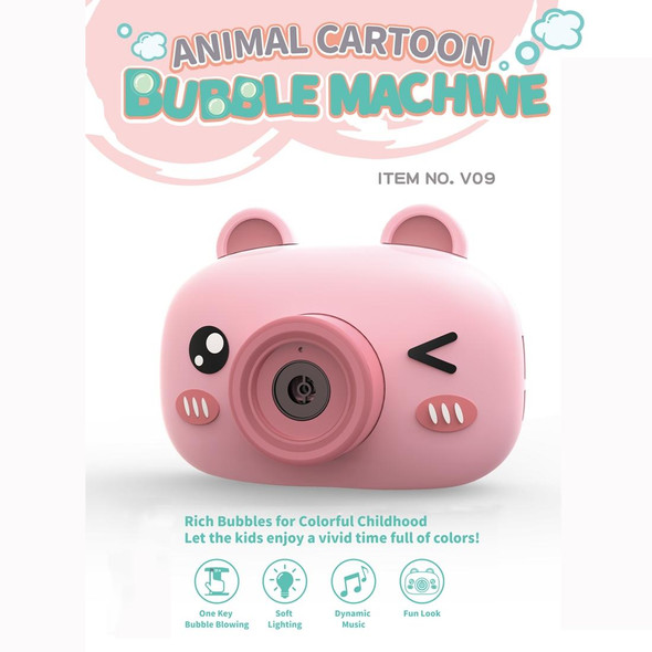 JJR/C V09 Cartoon Animal Shape Bubble Maker Machine Toy (Red)