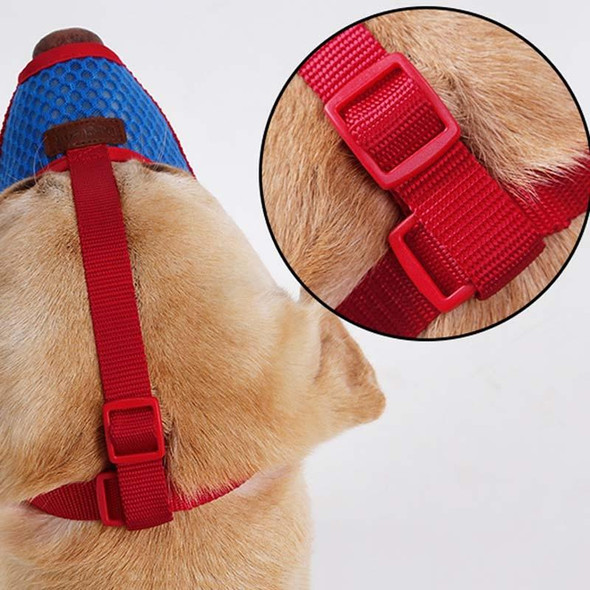 Doglemi Dog Muzzle Pet Supplies Breathable Bark Stopper Muzzle Dog Mouth Cover, Specification: XL(Red)