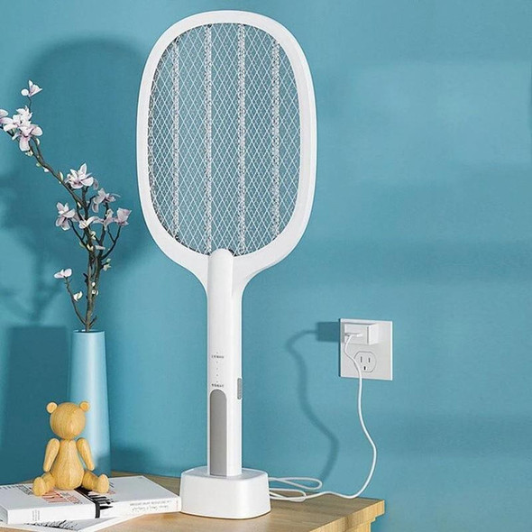 Rechargeable Electric Mosquito Swatter with UV Light Trap