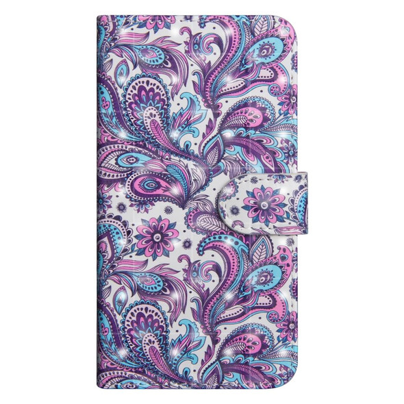 3D Painting Pattern Horizontal Flip TPU + PU Leatherette Case with Holder & Card Slots & Wallet - iPhone XS / X(Spiral Pattern)