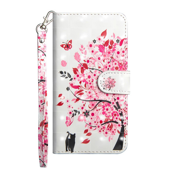 3D Painting Pattern Horizontal Flip TPU + PU Leatherette Case with Holder & Card Slots & Wallet - iPhone 8 Plus(Tree Cat)