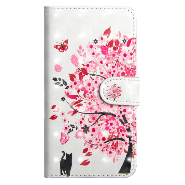 3D Painting Pattern Horizontal Flip TPU + PU Leatherette Case with Holder & Card Slots & Wallet - iPhone 7 Plus(Tree Cat)