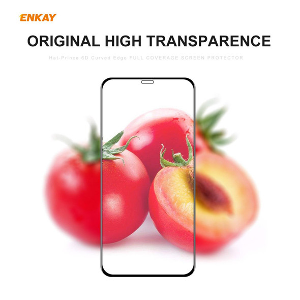 5 PCS ENKAY Hat-Prince 0.26mm 9H 6D Curved Full Coverage Tempered Glass Protector - iPhone 12 / 12 Pro