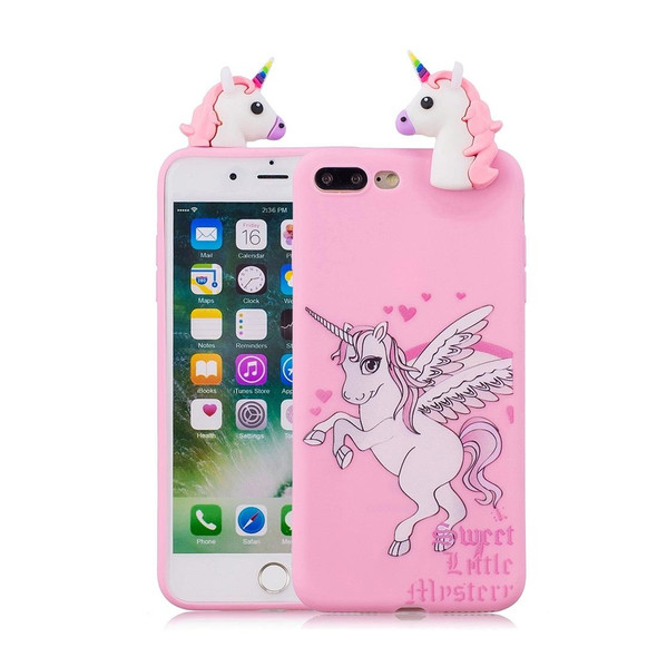 iPhone 7 Plus / 8 Plus Shockproof Cartoon TPU Protective Case(Unicorn)