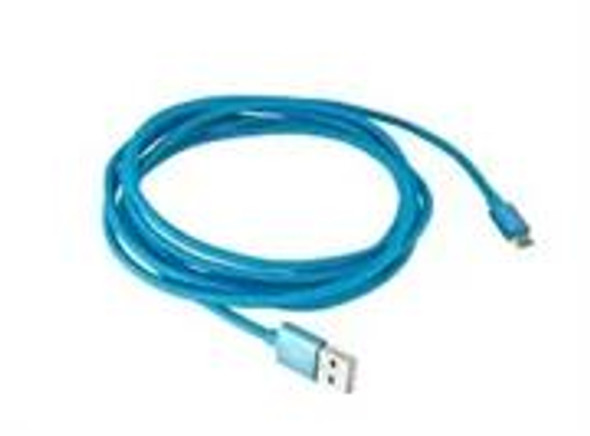 Whizzy Extra Long Micro USB Charge And Data Sync Cable – 2.5 Metres Cable Length , USB Ver 2.0 Type A Male to Micro USB Type B Male, Braided Nylon Sleeve Anti Tangle Cable, Colour Blue , Retail Box , 1 Year Limited Warranty