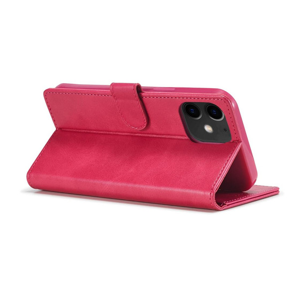 iPhone 12 / 12 Pro LC.IMEEKE Calf Texture Horizontal Flip Leather Case with Holder & Card Slots & Wallet(Red)