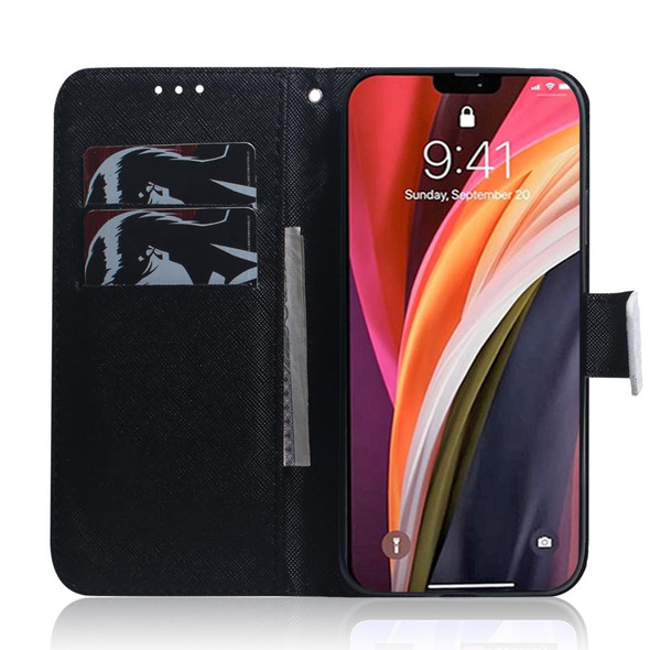 iPhone 12 Pro Max Coloured Drawing Horizontal Flip Leather Case, with Holder & Card Slots & Wallet(Anger)