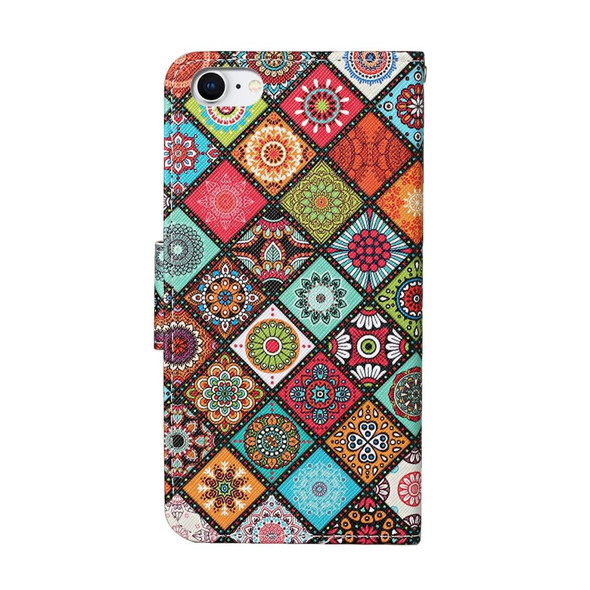 iPhone 8 / 7 Colored Drawing Pattern Horizontal Flip Leather Case with Holder & Card Slots & Wallet(Folk-custom)