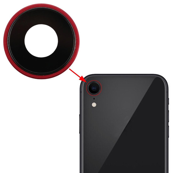 Back Camera Bezel with Lens Cover for iPhone XR(Red)