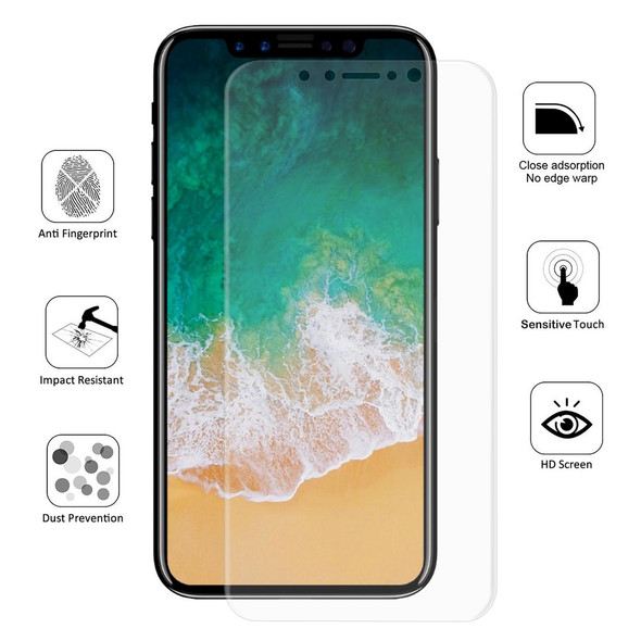 ENKAY Hat-Prince 0.1mm 3D Full Screen Protector Explosion-proof Hydrogel Film for iPhone X, TPU+TPE+PET Material