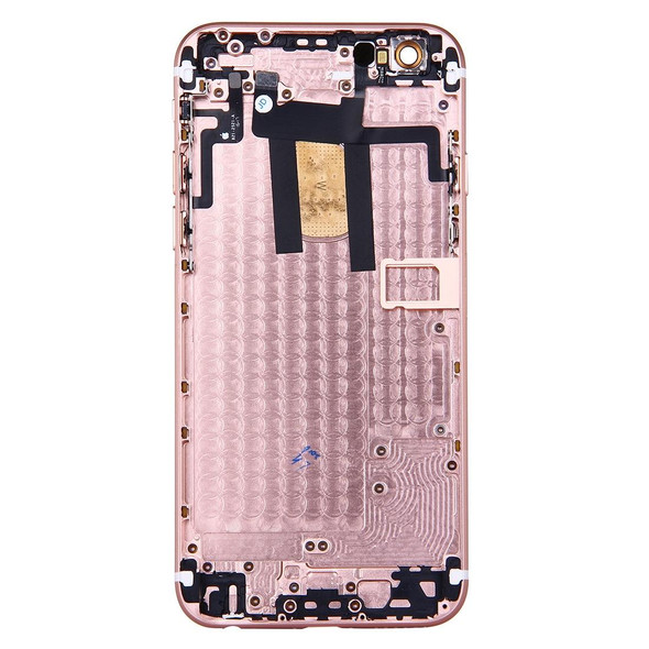 Full Housing Back Cover with Power Button & Volume Button Flex Cable for iPhone 6(Rose Gold)