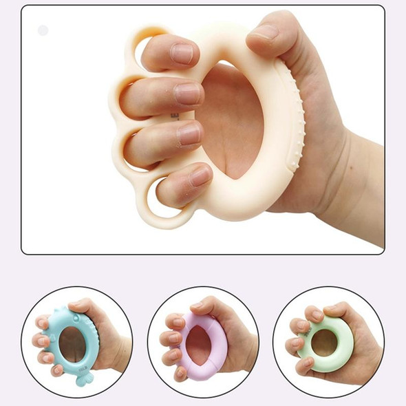 3 PCS Children Grip Ring Finger Strength Training Finger Power Device, Specification: 15LB (Fish Light Blue)