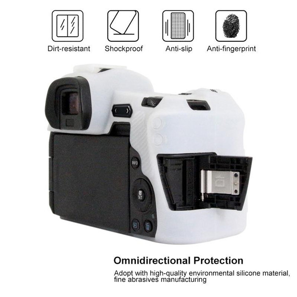 PULUZ Soft Silicone Protective Case for Canon EOS R(White)