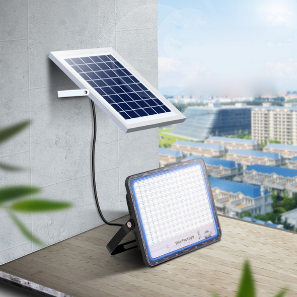 High-Power Solar Flood Light with Remote Control - IP68 Waterproof