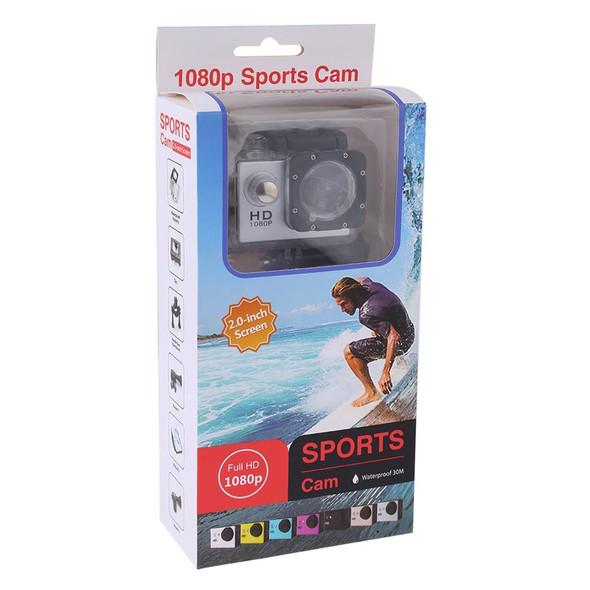 SJ4000 Full HD 1080P 2.0 inch LCD Sports Camcorder DV with Waterproof Case, Generalplus 6624, 30m Depth Waterproof(White)