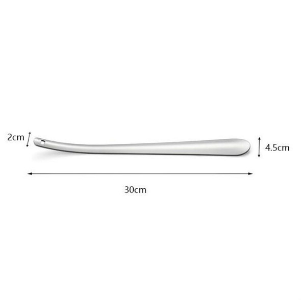 4 PCS Stainless Steel Shoehorn Lengthened Shoe-lifting Device