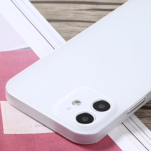 Camera Precision Hole PP Protective Case - iPhone 12(White)