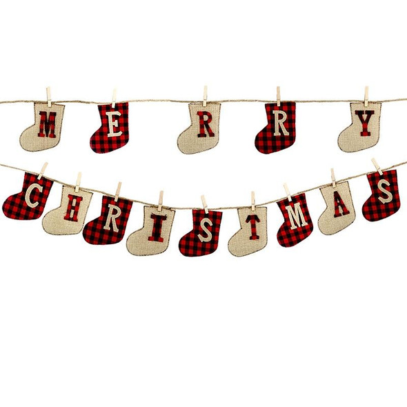 Christmas Banner MERRY CHRISTMAS Christmas Decoration Flag Christmas Pendant