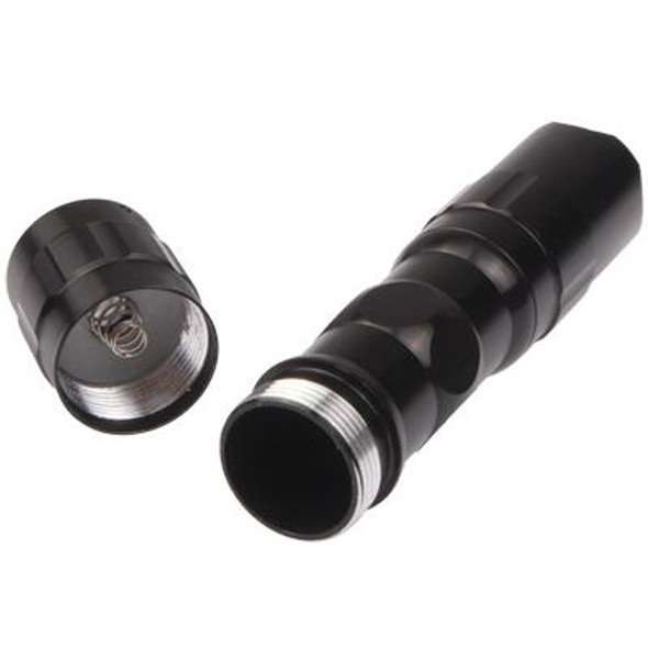 3W LED Mini Flashlight Light Torch Lamp with Strap(Black)