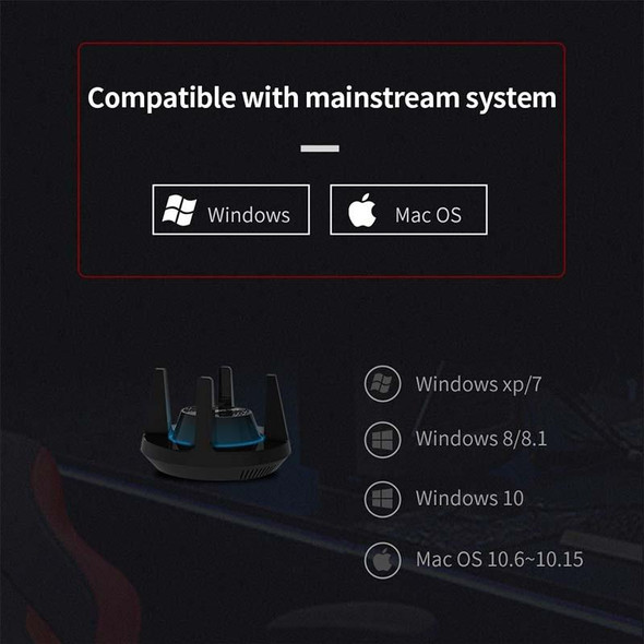 Comfast CF-958AC High Power PA Wifi Adapter 1900Mbps Gigabit E-Sports Network Card 2.4Ghz+5.8Ghz USB 3.0 PC Lan Dongle Receiver