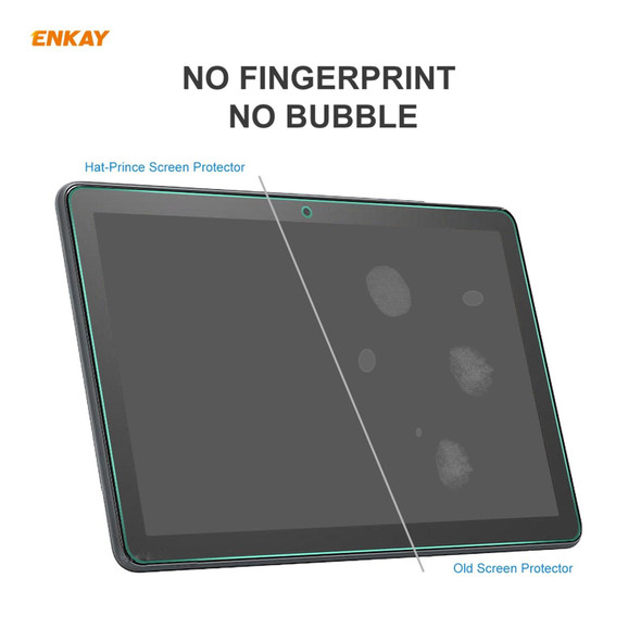 2 PCS - Amazon Fire HD 10 / HD 10 Plus 2021 ENKAY Hat-Prince 0.33mm 9H Surface Hardness 2.5D Explosion-proof Tempered Glass Protector Film