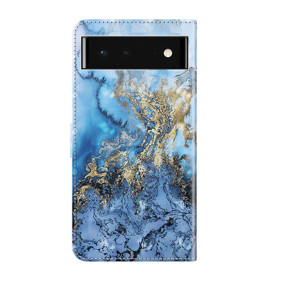 Google Pixel 7 5G 3D Painting Pattern TPU + PU Leather Phone Case(Milky Way)