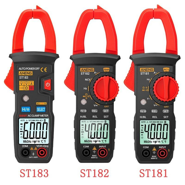 ANENG Intelligent Digital Backlit Clamp-On High-Precision Multimeter, Specification: ST181