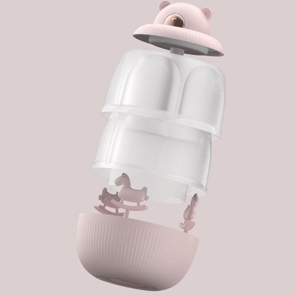 MJ010 USB Air Humidifier Home Small Bedroom Desktop Carousel Air Humidifier with Music Box, USB Plug-in Type(White)
