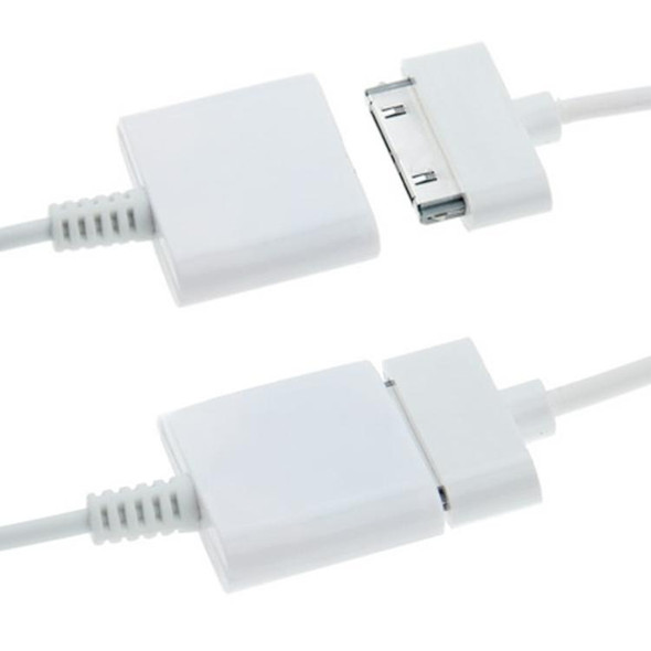 15cm 8 Pin Male to 30 Pin Female Adapter Cable, - iPhone 6 / 6 Plus, 5 / 5S / 5C, iPad mini 1 / 2 / 3, iPad Air, iTouch 5, iPod Nano 7(White)