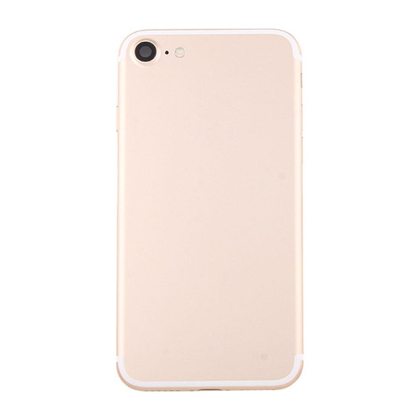 Battery Back Cover Assembly with Card Tray for iPhone 7 (Gold)