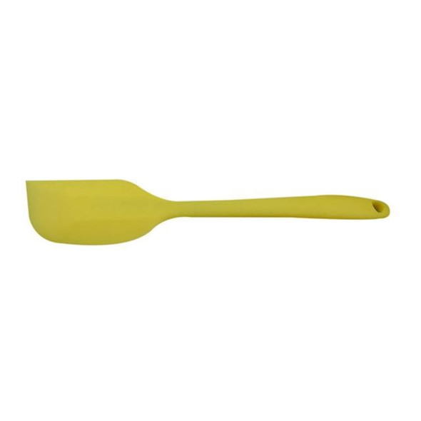 2 PCS Kitchen Silicone Cream Cake Spatula Mixing Scraper Brush Butter Mixer Brushes Baking Tool Kitchenware(Yellow)