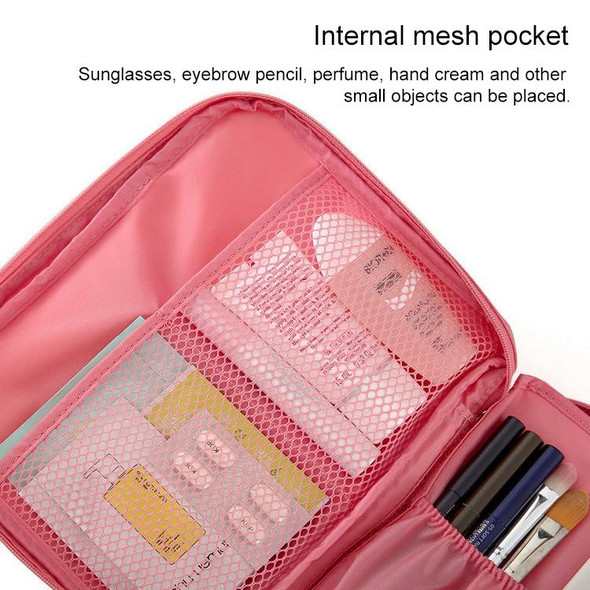 2 PCS Waterproof Make Up Bag Travel Organizer for Toiletries Kit(Pink cherry)