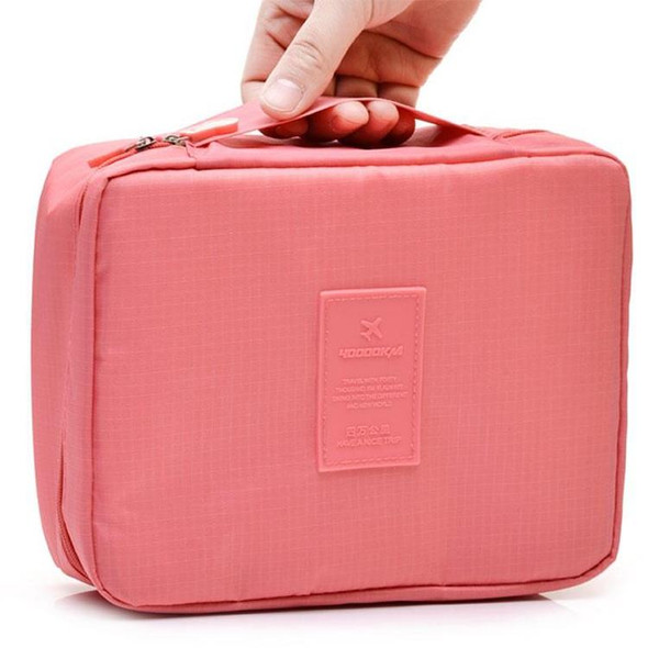 2 PCS Waterproof Make Up Bag Travel Organizer for Toiletries Kit(Pink)