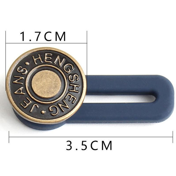 15 PCS 17mm Nail-Free Detachable Button Jeans Retractable Button Universal Extension Button(Style 2)