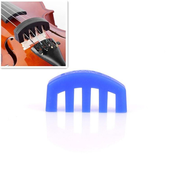 10 PCS Silicone Silencer Mute Equipment Sourdine for Violin(Blue)