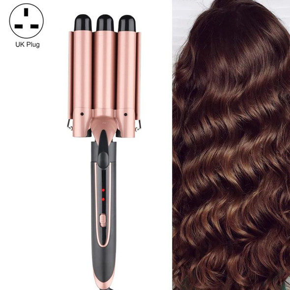 5 In 1 Tube Changed LED Display Tourmaline Ceramic Hair Curler(UK Plug+3)