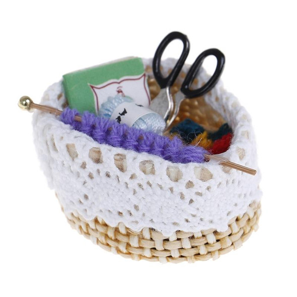 1:12 Doll House Mini Wool Knitting Tool