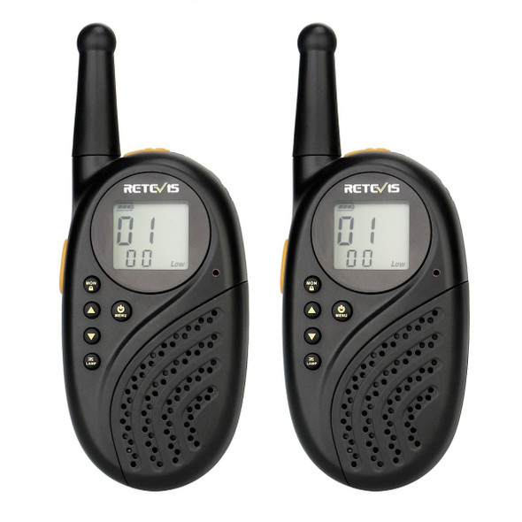 1 Pair RETEVIS RT-35 0.5W EU Frequency 446MHz 8CHS Children Handheld Walkie Talkie(Black)