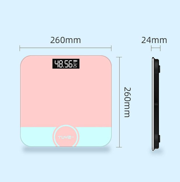Mini Electronic Scale Home Weighing Scale Battery Stlye(Pink Sun)