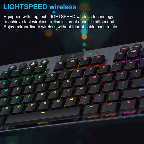 Logitech G913 TKL Wireless RGB Mechanical Gaming Keyboard (GL-Linear)