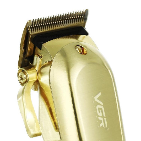 VGR V-278 10W USB Metal Electric Hair Clipper with LED Digital Display(Gold)