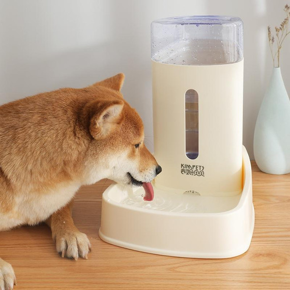 KIMPETS Dog Cat Water Dispenser 3.8L Large Capacity Pet Drinking Fountain(White)