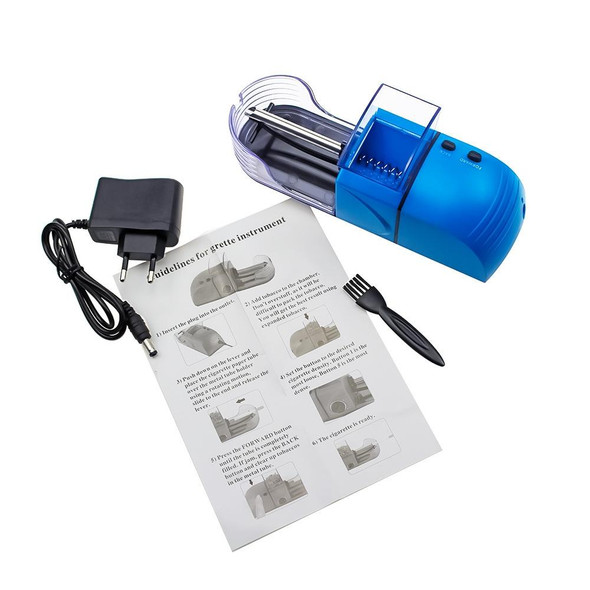 2 PCS Portable Electric Cigarette Maker Fully Automatic Adjustable Electric Cigarette Holder, Specification: US Plug(Blue)