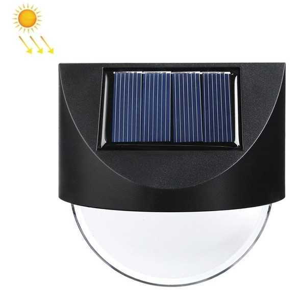 2 PCS Outdoor Solar Mirror Wall Light Garden Decoration(White Light)