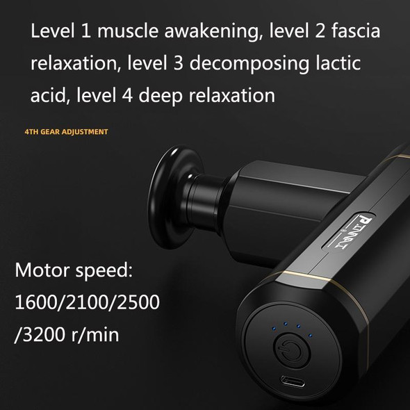PINNAI Mini Electric Fascia Instrument Muscle Neck Membrane Relaxing Massager(Black)