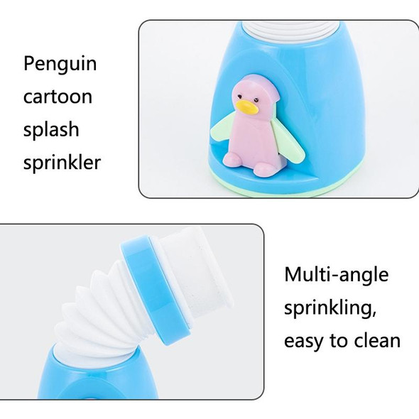 3 PCS Kitchen Penguin Cartoon Faucet Splash-Proof Shower Sprinkler Household Tap Water Extender Universal Water-Saving Filter(Green)
